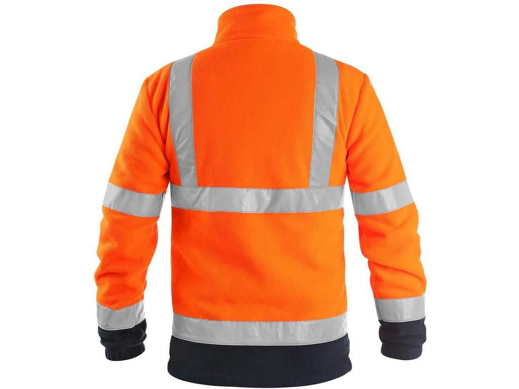 Bunda CXS PRESTON, výstražná, pánska, oranžovo-modrá